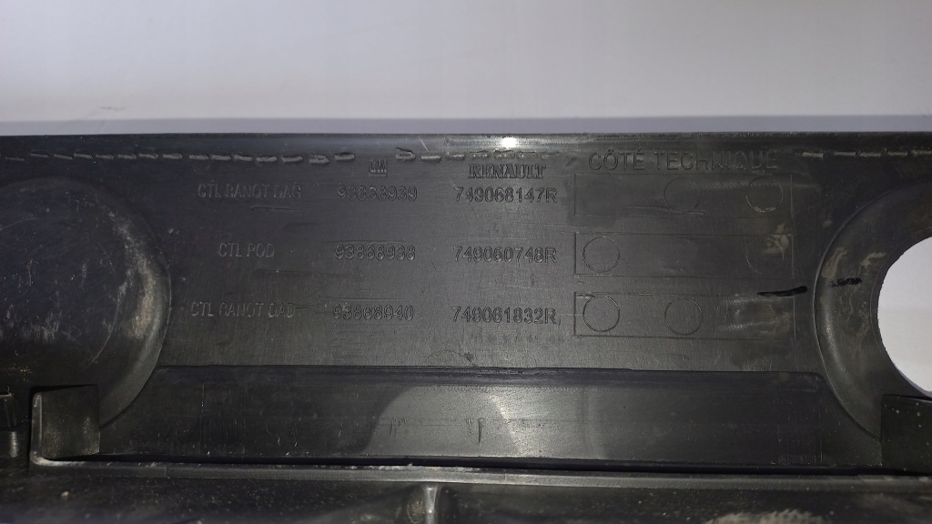 Vivaro trafic talento b накладка заглушка 749068147r Цена