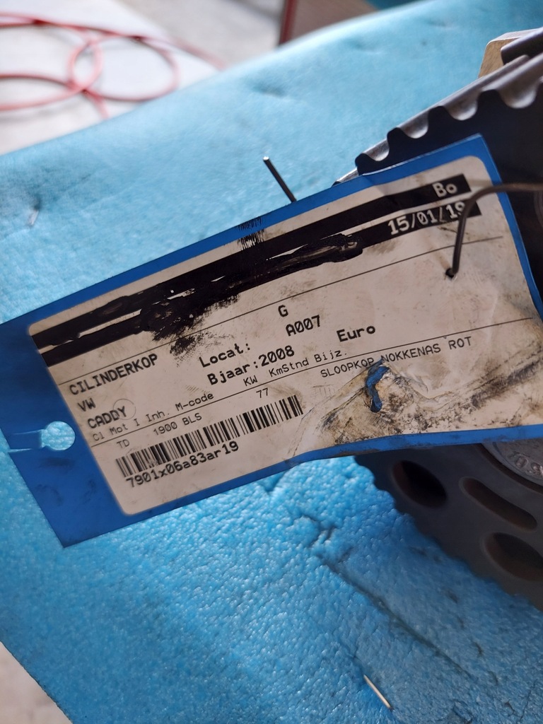 фото №9, Головка vw caddy 2008 r 1.9 tdi bls