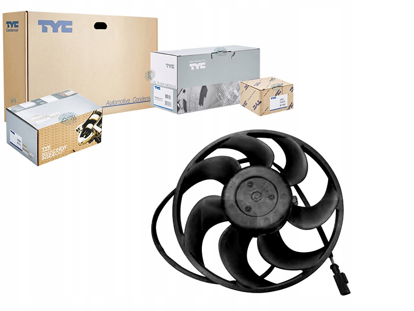 фото №1, Tyc вентилятор радіатора vito 03- з кондиціонер. bez os