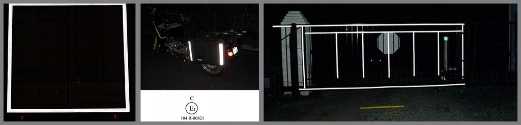 фото №10, Стрічка відбиваюча samoprzylepna konturowa білий 45m