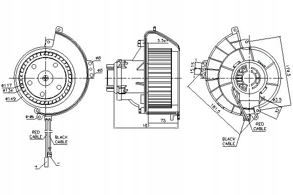 фото №1, Nissens воздуходувка opel astra g astra g classic astr
