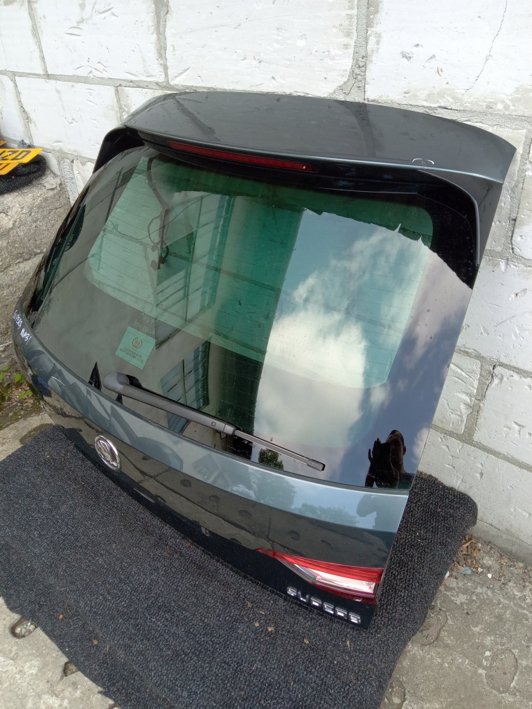 фото №6, Skoda superb iii 2.0d задняя крышка багажника багажника стекло комплект