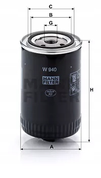 Купити W940 фільтр оливи