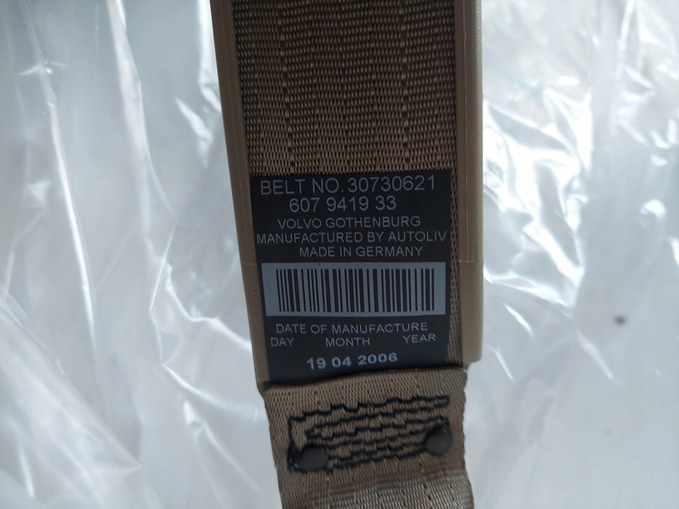 фото №7, Volvo xc90 i pas безопасности правый задняя новый оригинальный номер