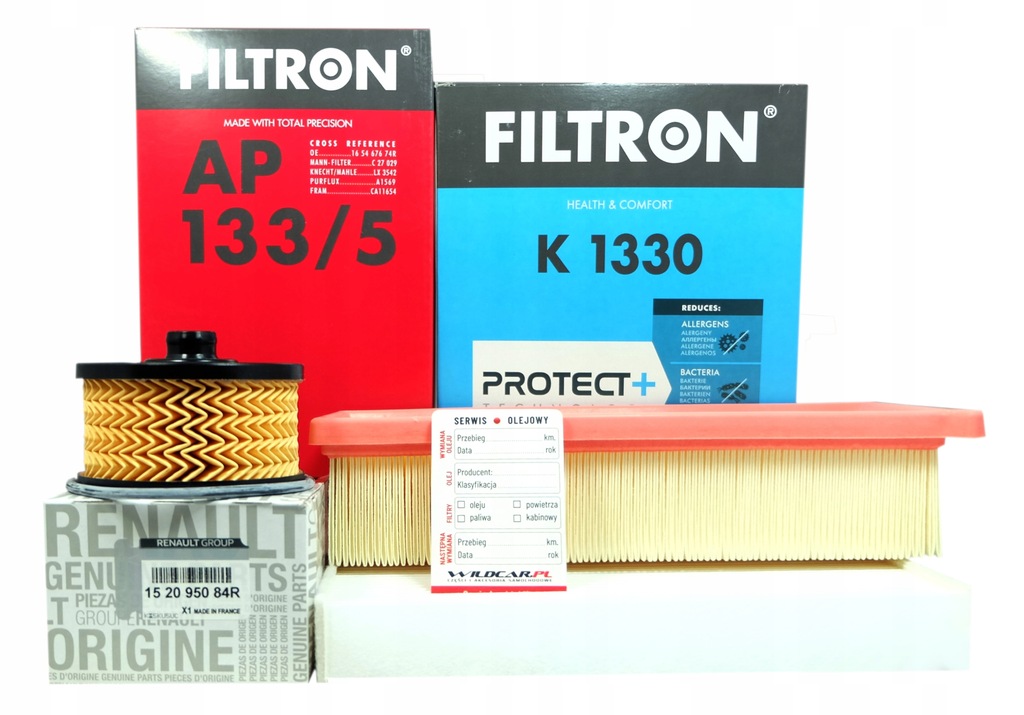 фото №1, 3 x фильтр dacia dokker lodgy 1.2 tce 115