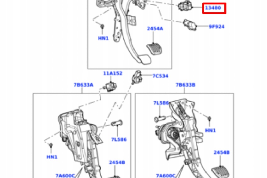 фото №8, Land rover freeer 2 l359 переключатель света стоп-сигнал новый оригинальный lr03295