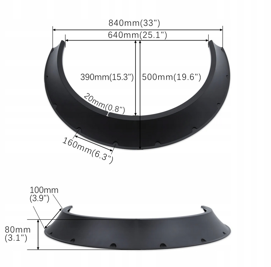 фото №16, Розширювачі підкрилок бризковики широкий підкрилок 4szt