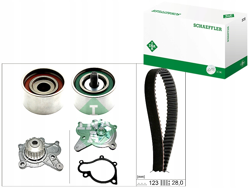 фото №1, Набор ремень распределительного вала с насос wody hyundai accent ii elantra iii getz