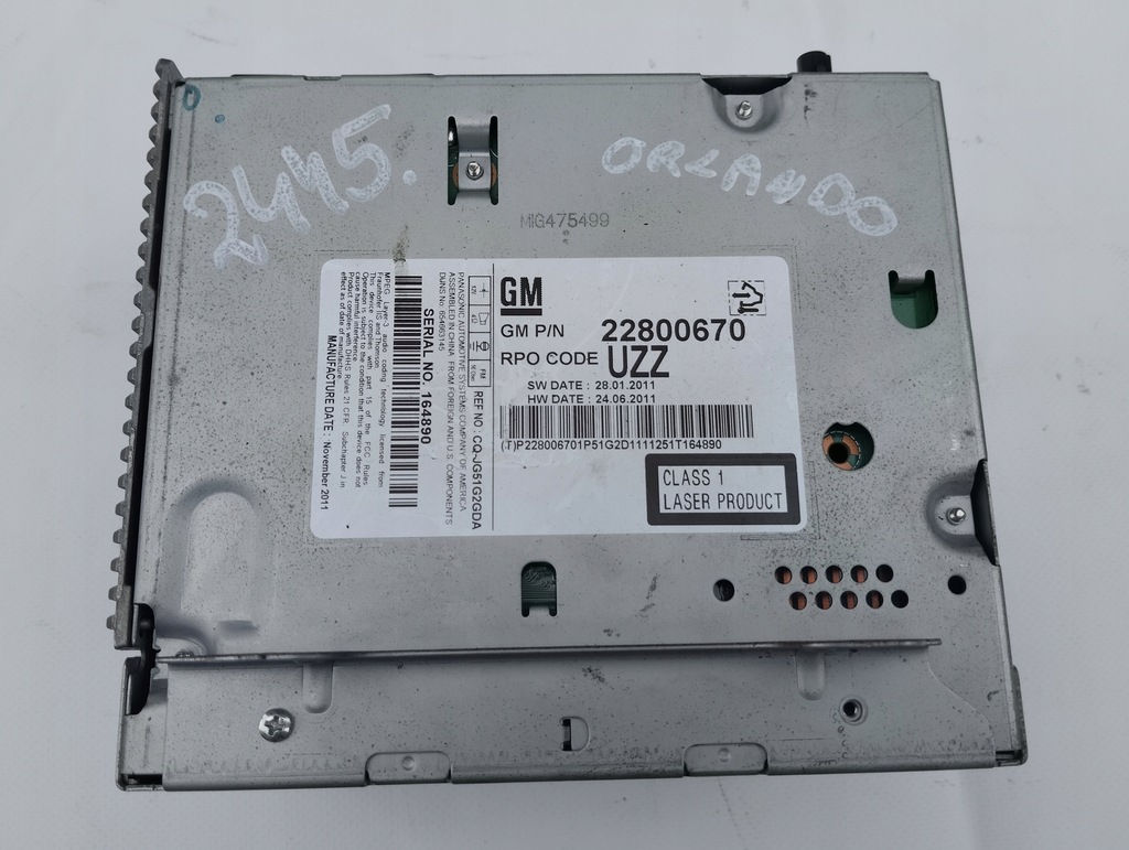 фото №6, Радіо радіопрогравач opel astra j iv chevrolet orlando 22800670