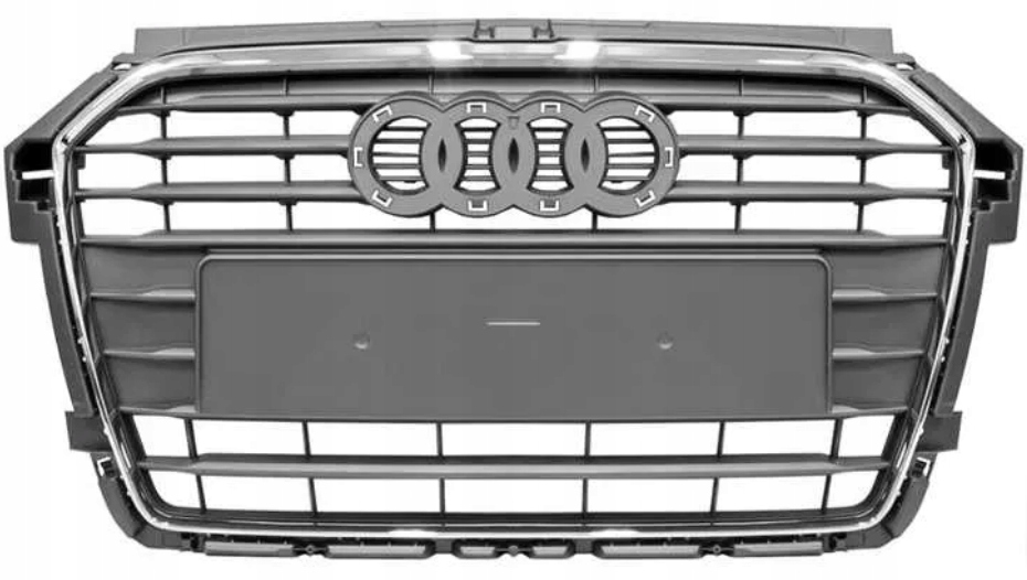 фото №1, Audi a1 8x 15- lift решітка радіатора cłodnicy решітка радіатора szary рамка хром