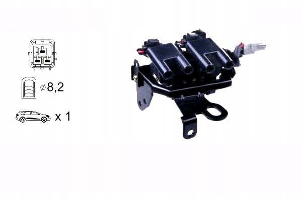 фото №1, Janmor катушка зажигания hyundai kia