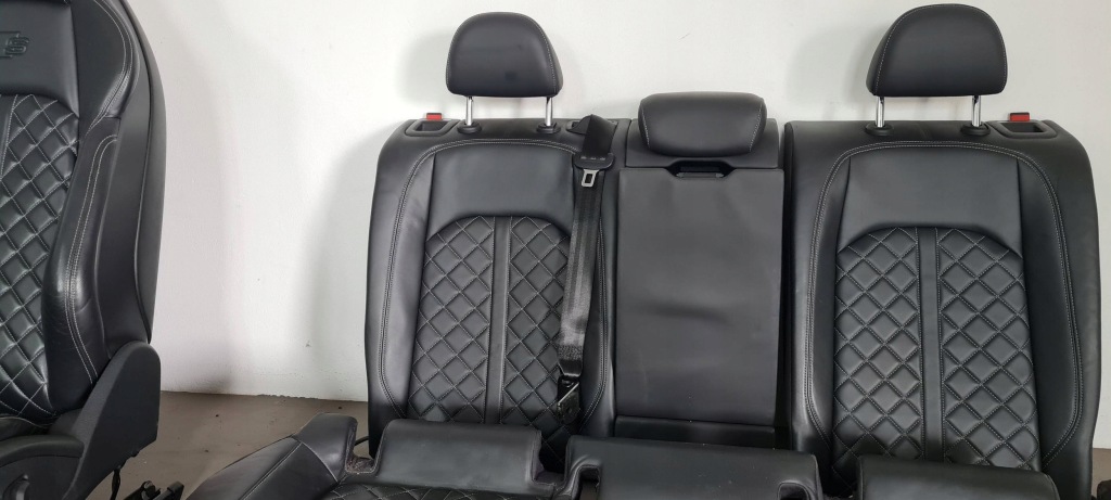 фото №14, S4 b9 a4 сидіння перед задня комплект recaro спортивні шкіра підігрів перед