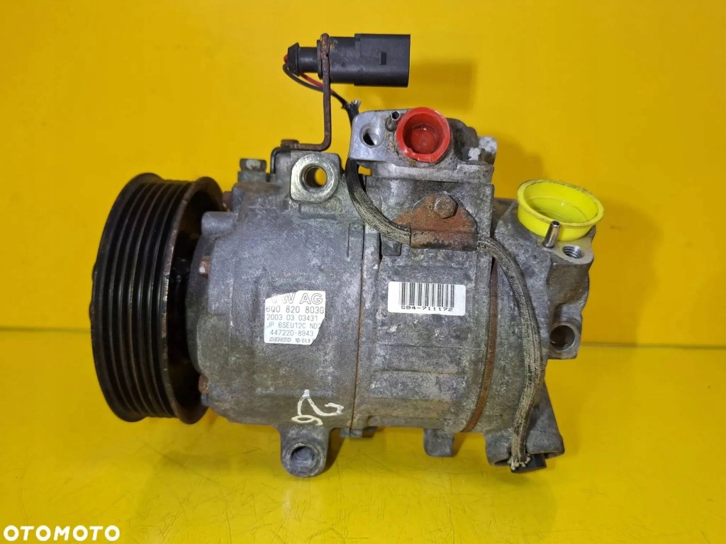 фото №7, Компрессор кондиционера компрессор vw polo iv 9n 1.2b 6q0820803g nr26