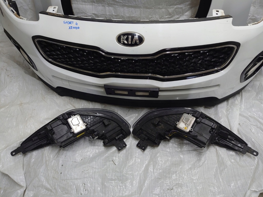фото №3, Sportage iv 4 ксенон led перед капот бампер лампы