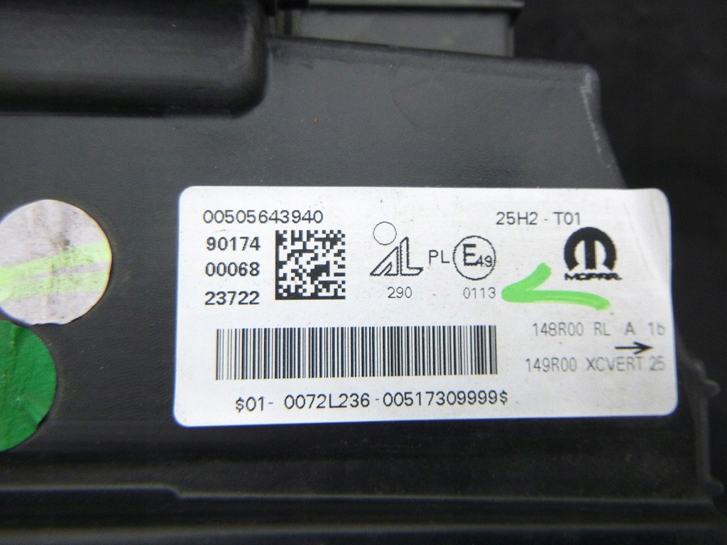 фото №9, Alfa romeo tonale фара левый 00505643940