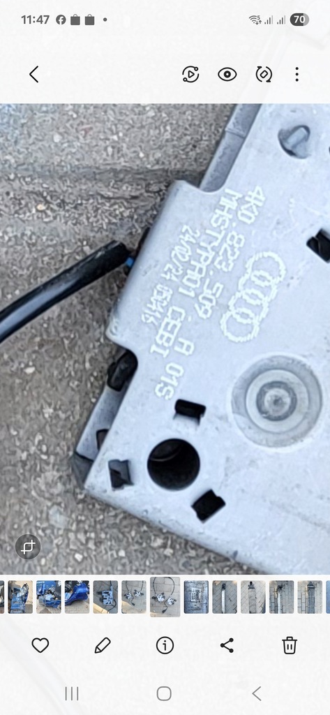 фото №7, Audi a6 c8 a7 a8 замок засувка капот + трос 4k0823509a