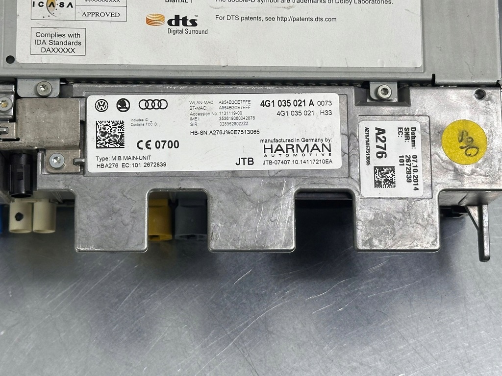 фото №8, Audi a6 s6 c7 4g 2017 панель / радиопроигрыватель cd/dvd/gps 4g1035021a