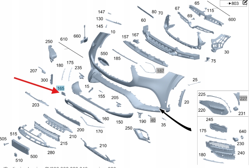 фото №1, Заглушка фаркоп перед mercedes gle w167 оригинальный номер a1678857603
