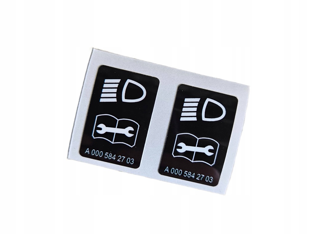 фото №1, Набор наклеек фары mercedes wiele modeli