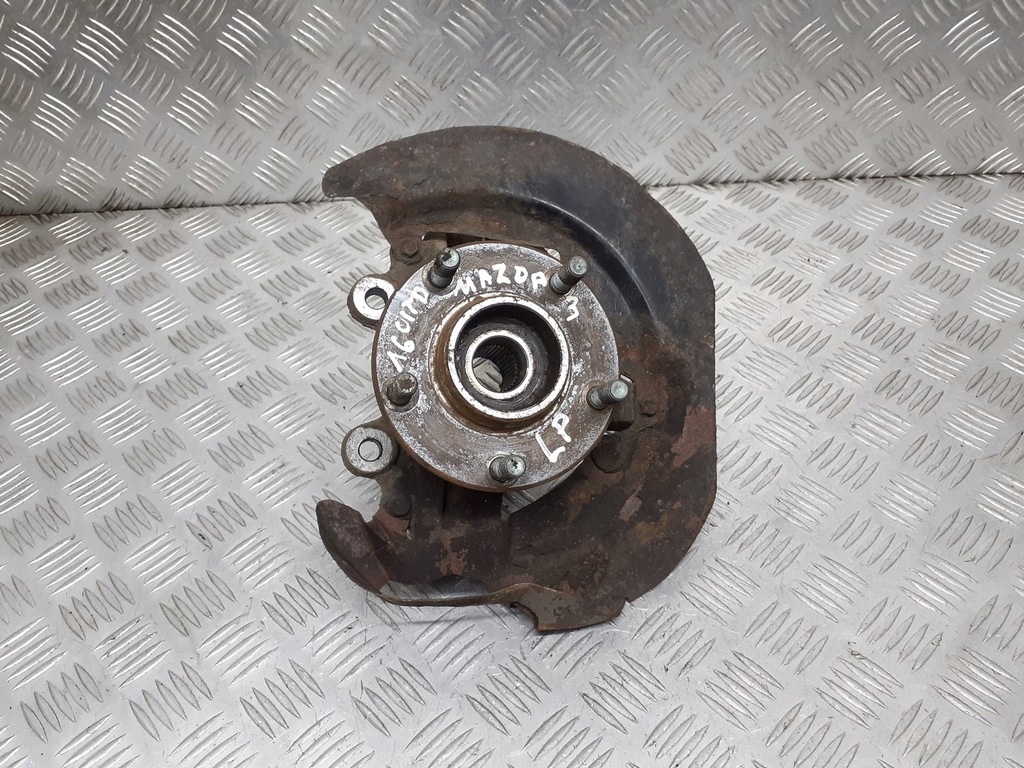 фото №1, Поворотний кулак ступиця лівий перед mazda 3 bk 1.6 citd