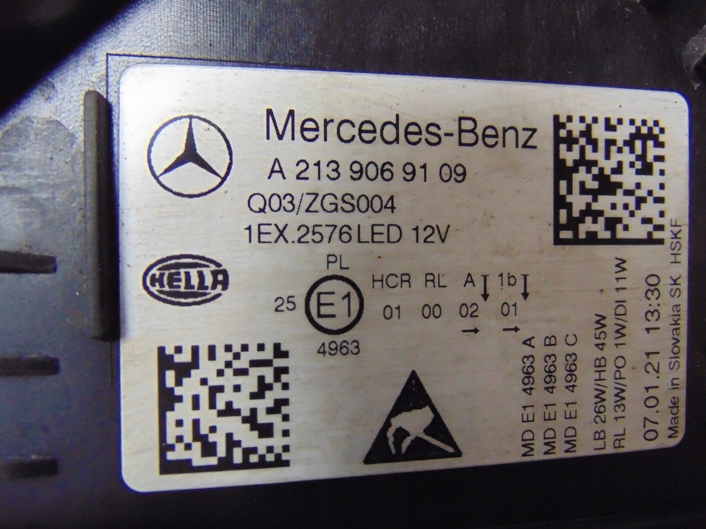 фото №10, Mercedes w213 full led лампа левая a2139069109