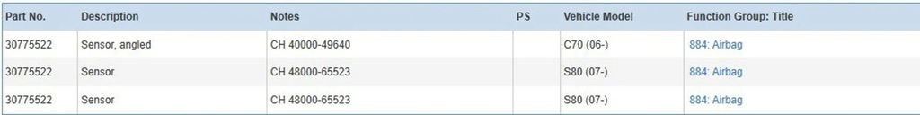 фото №7, Volvo s80 2011 датчики удару