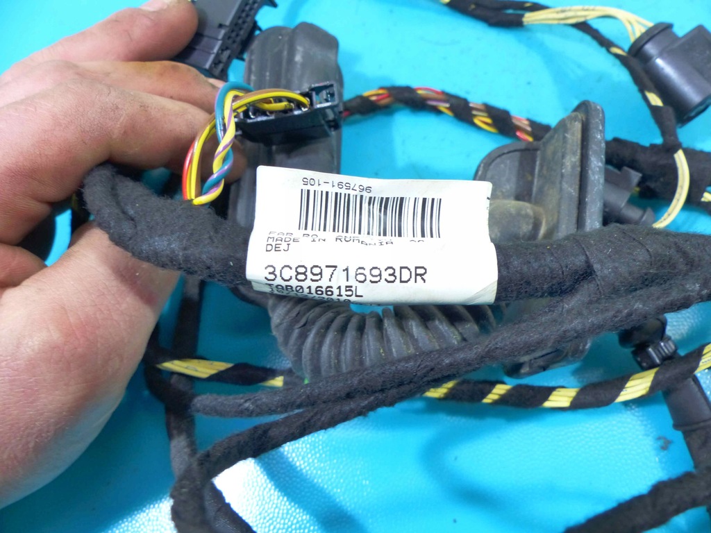 фото №4, Електропроводка джгут двері лівий задня vw passat cc lift