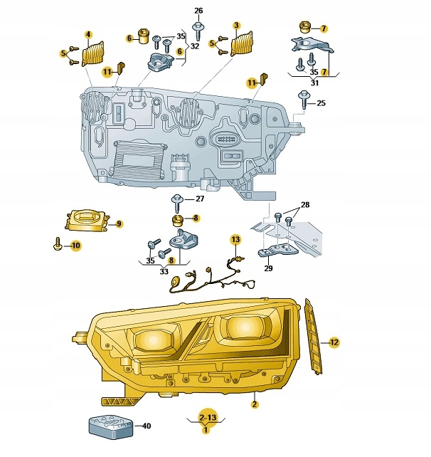 фото №1, Фара діодний str.prawa skoda octavia oe: 5e4941016b