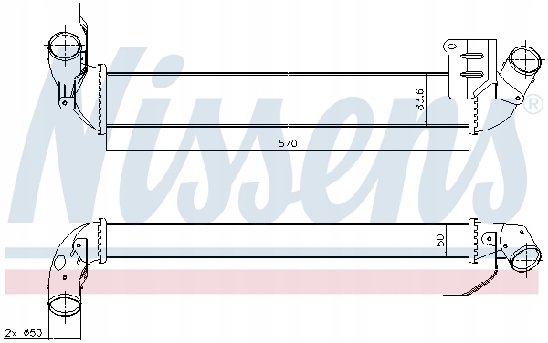 Nissens интеркулер renault clio 2 1,5 01-09 с Разборки