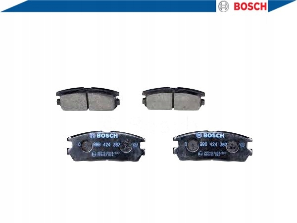 фото №4, Bosch 986 424 367 набор тормозных колодок тормозных, тормоза дисковые