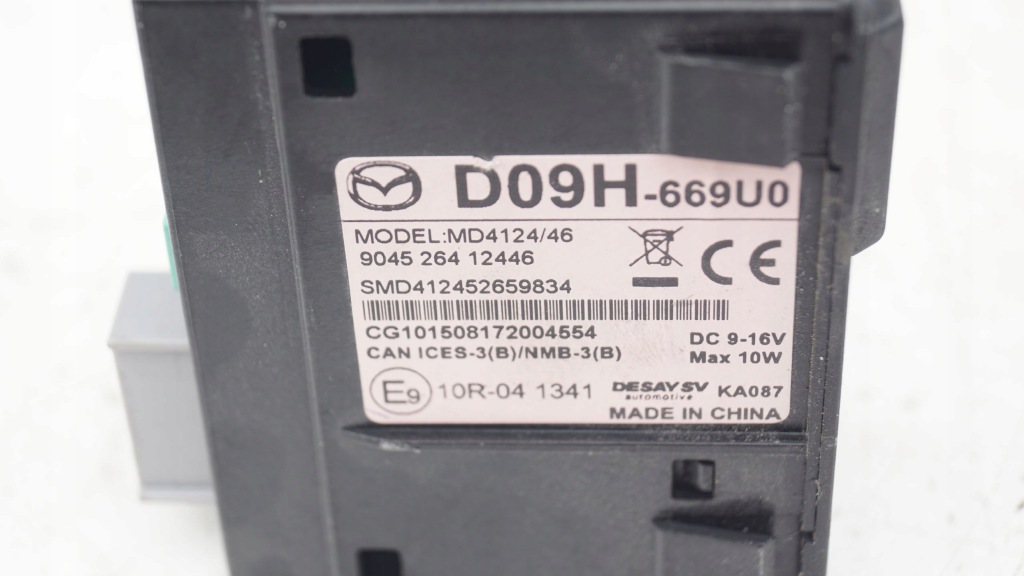 фото №4, Модуль роз'єм usb mazda cx-3 cx-5 d09h-669u0