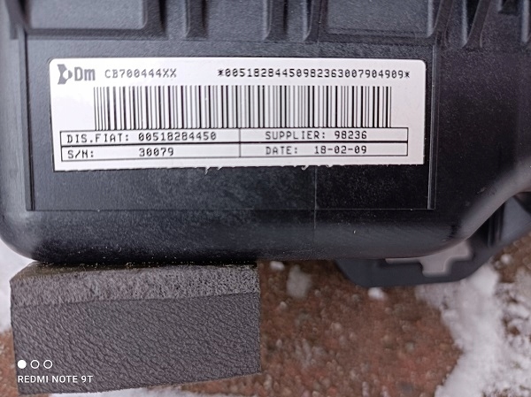 фото №10, Комплект консоль панель приладів панель приладів подушка безпеки ремені fiat grande punto 3d lub 5d orgina