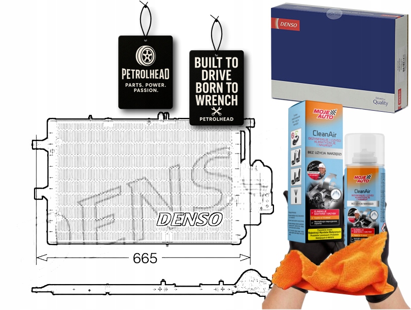 фото №1, Конденсатор кондиціонера opel combo combo tour corsa #petrolhead pro+ kit9