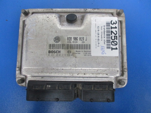 фото №1, 1.9 бортовой компьютер bosch 038906019j 0281010216