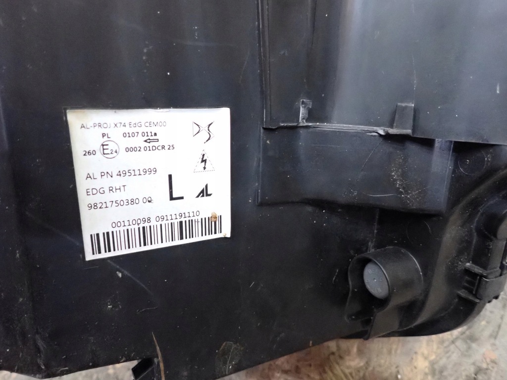 фото №7, Лампа ліва фара лівий led citroen ds7 crossback 2018- 9821750380