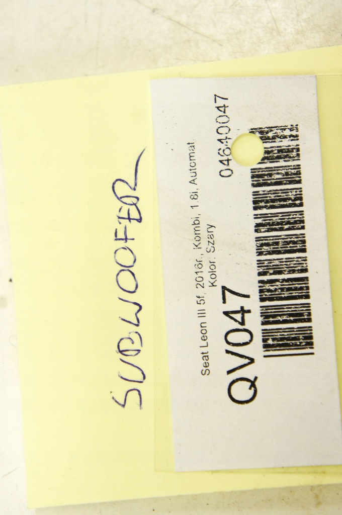 фото №7, Qv047 seat leon iii 5f сабвуфер 5f0035382