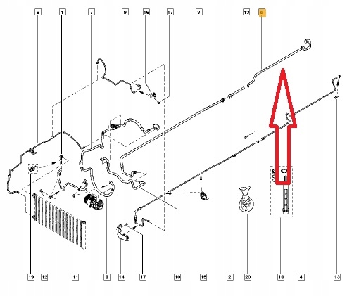 фото №4, Шланг wąż кондиционера opel vivaro ii b renault trafic iii 1.6 2.0