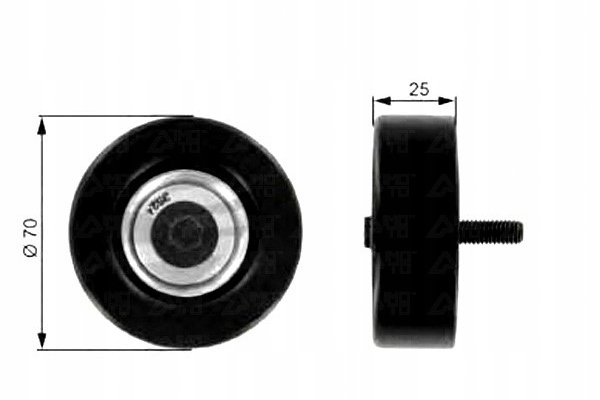 фото №12, Ролик натяжна ремінь поліклиновий