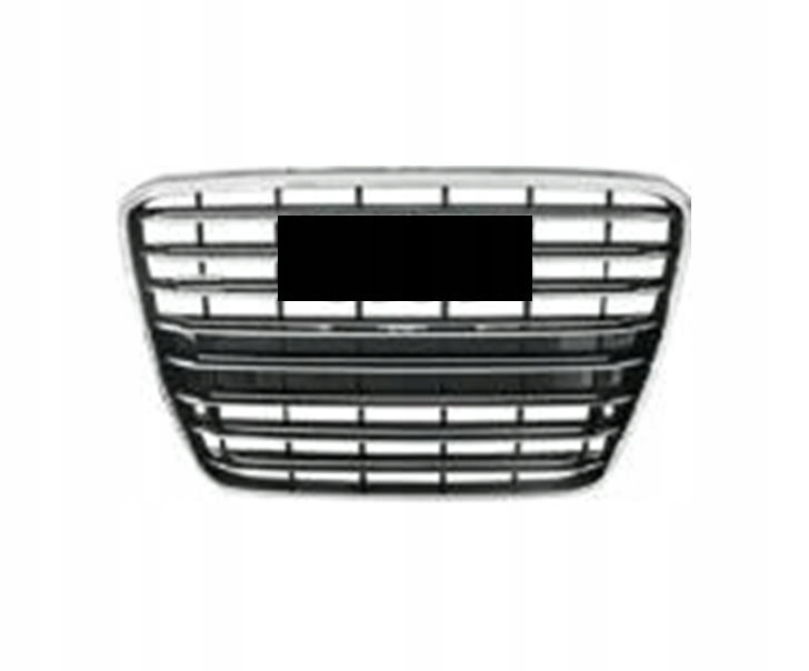 фото №3, Audi a8 d4 2009-2013 бампер перед + решётка радиатора решётка радиатора рамка ремни хром новый