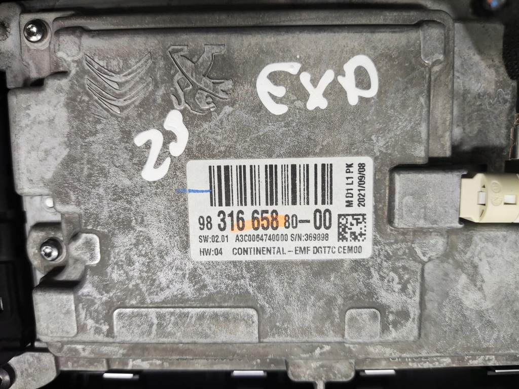 фото №8, Экран дисплей радио навигации citroen jumpy expert iii 9831665880 16-23