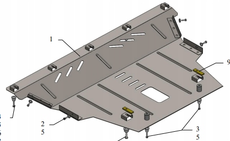 фото №6, Jeep renegade 2014- сталевий захист двигуна automat/oprócz trailhawk 0589