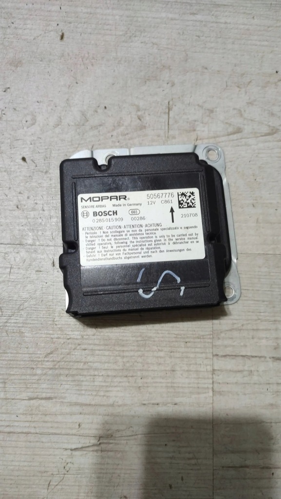 фото №1, Блок управления подушка безопасности alfa romeo stelvio 0285015909