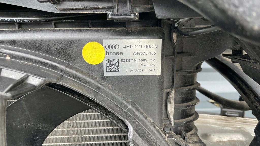 фото №6, Audi a8 d4 3.0 tdi pas передній підсилювач радіатор вентилятори