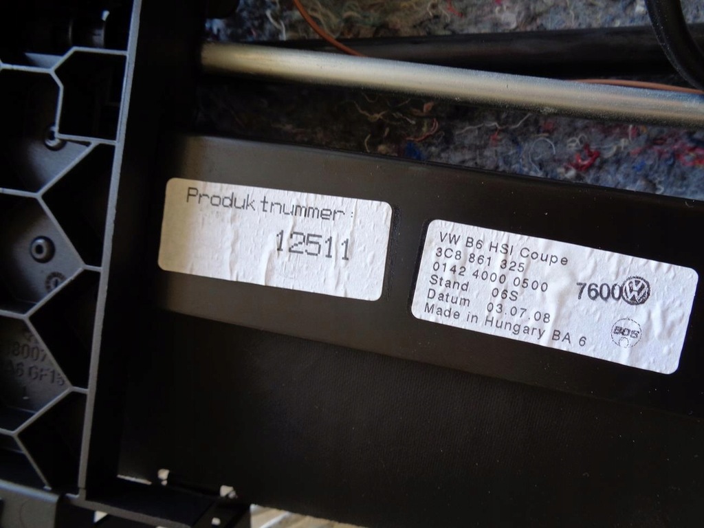 фото №9, Шторка електрична багажника задня vw passat cc 08-