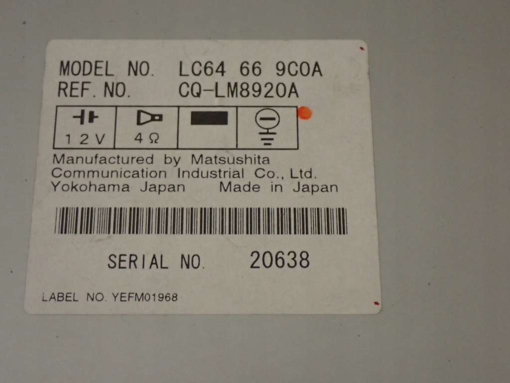 фото №4, Mazda mpv 00-06 радіо заводський