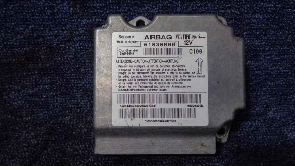 фото №1, Датчик модуль подушок 51838066 fiat grande punto