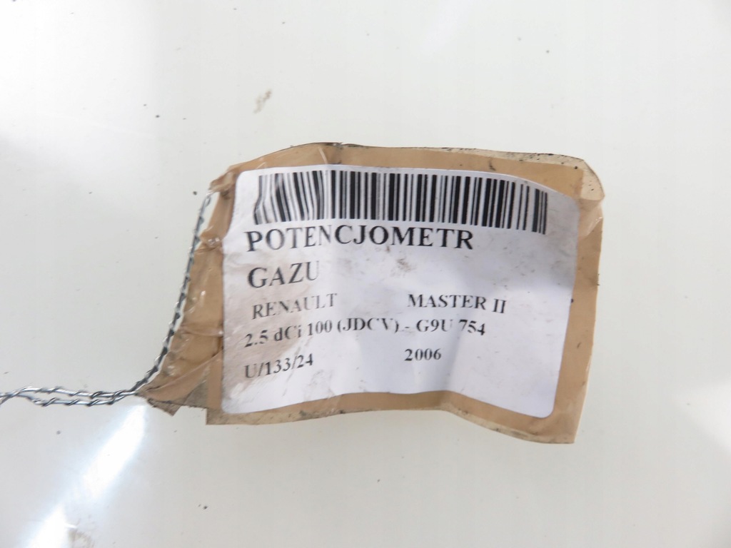 фото №7, Потенциометр газа renault master ii 2.5 dci 8200313107 6pv00811905