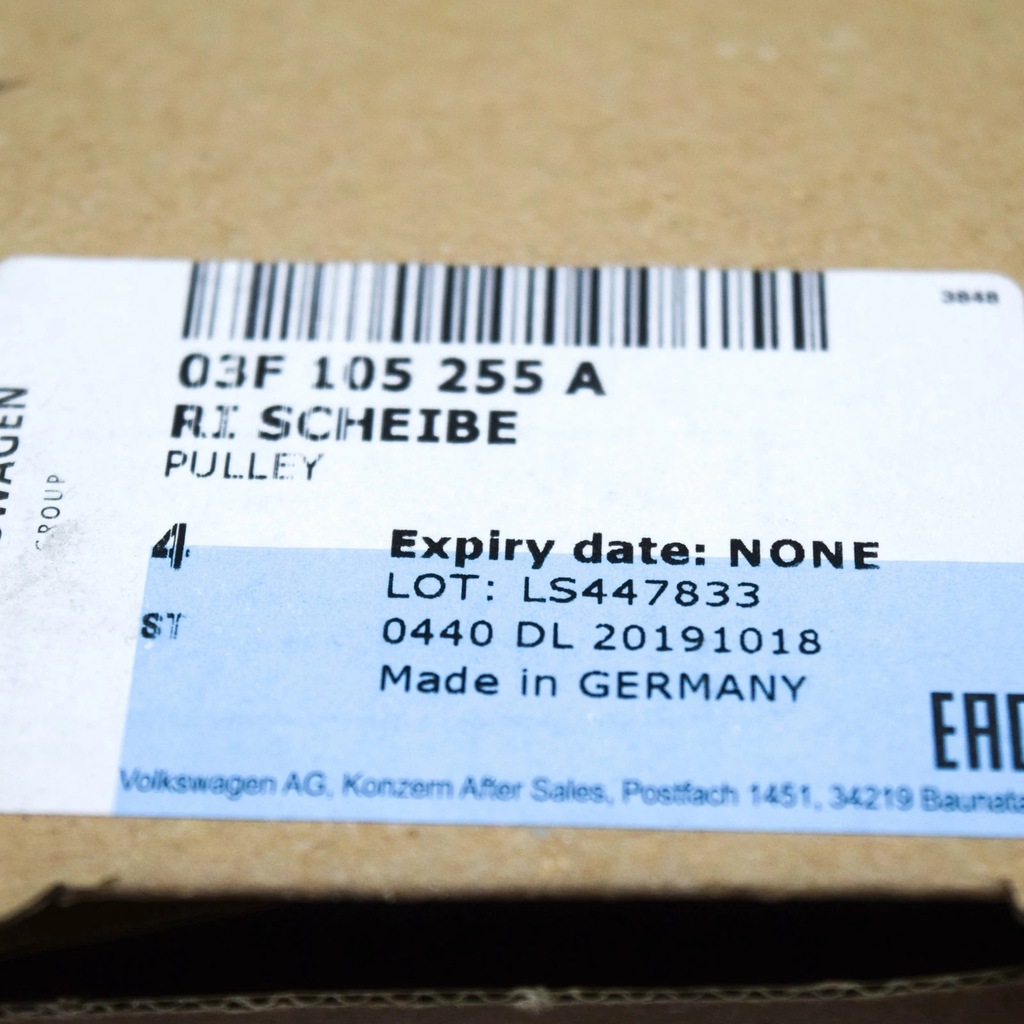 фото №7, Audi a1 8x коленвал poly клиновой ремень pulley 03f105255a