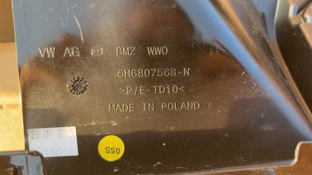 фото №9, Vw golf viii r-line hb lift 2024- дифузор бампера заднього 5h6807568-n