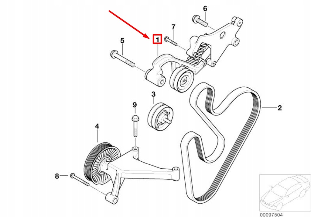 фото №8, Mini cooper s r53 гідравлічний belt tensioner 11288620210